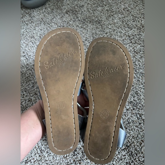 Saltwater Sandals in Pewter - Picture 2 of 4